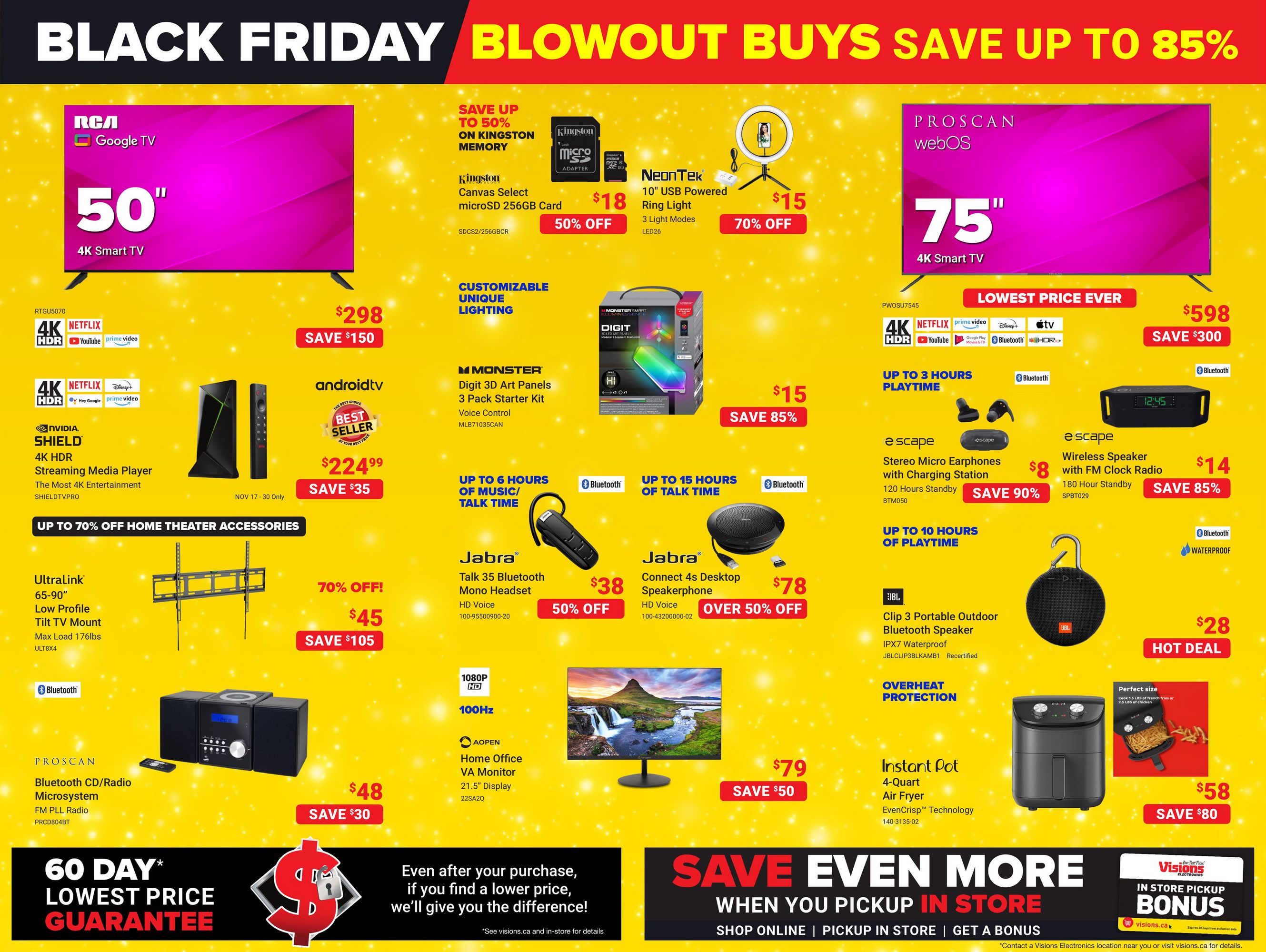 Visions Electronics Flyer On Black Friday November