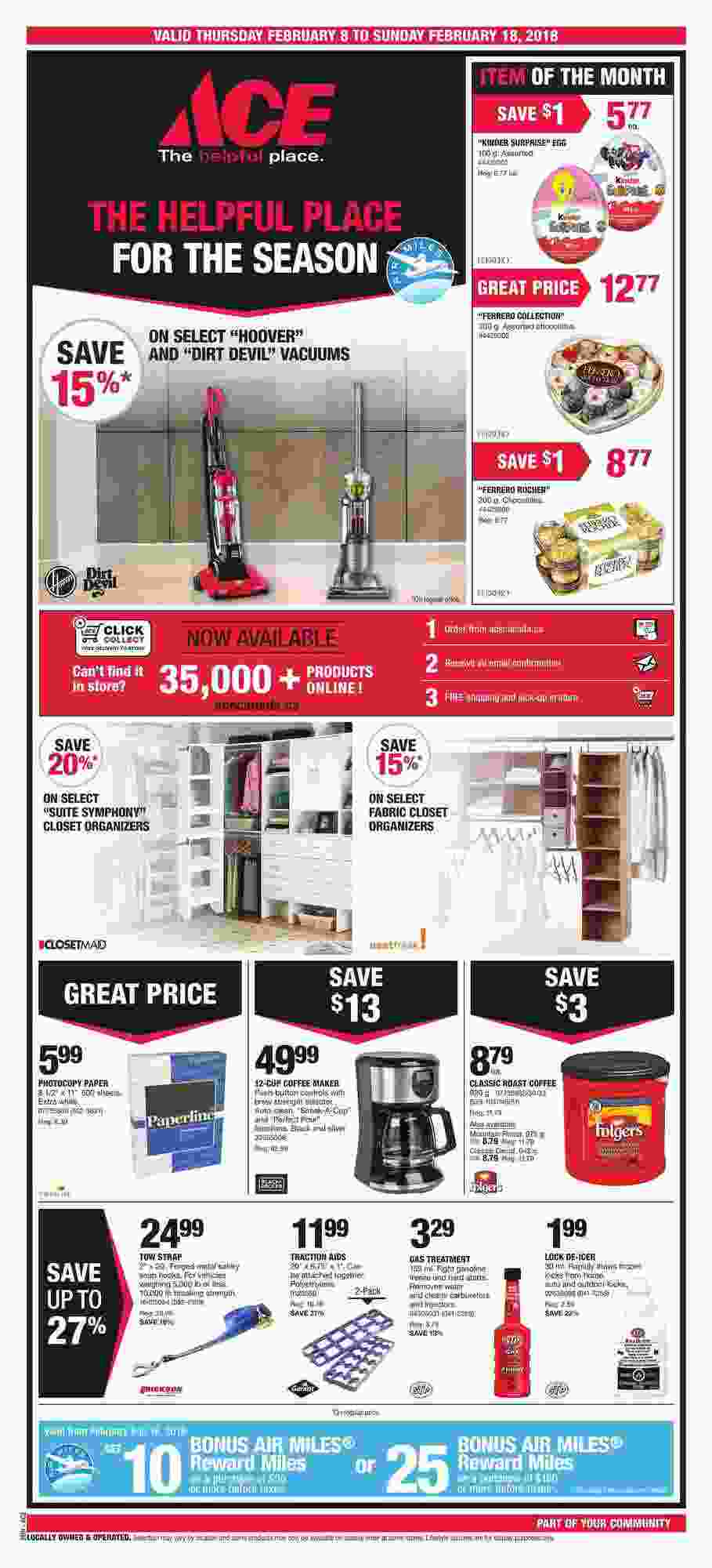 Ace Hardware Canada Flyer (ON) February 8 - 18 2018