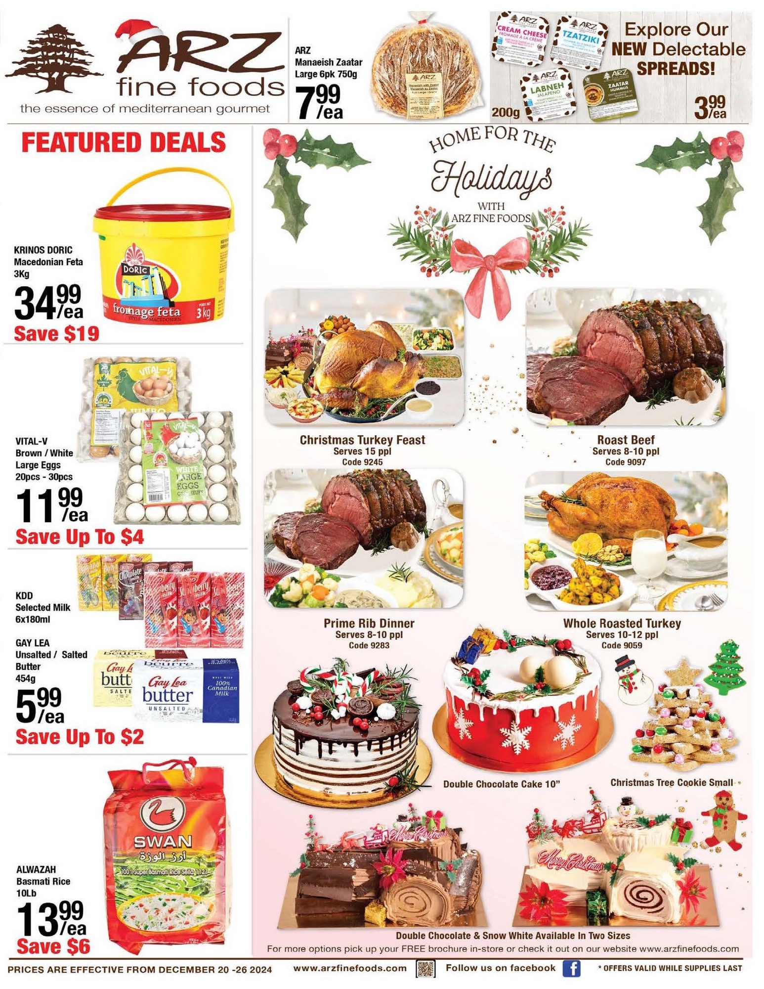 Arz Fine Foods Flyer (on) December 20 - 26 2024