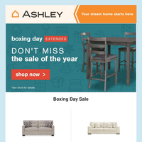 Ashley Furniture Homestore December 22 - 31 2023