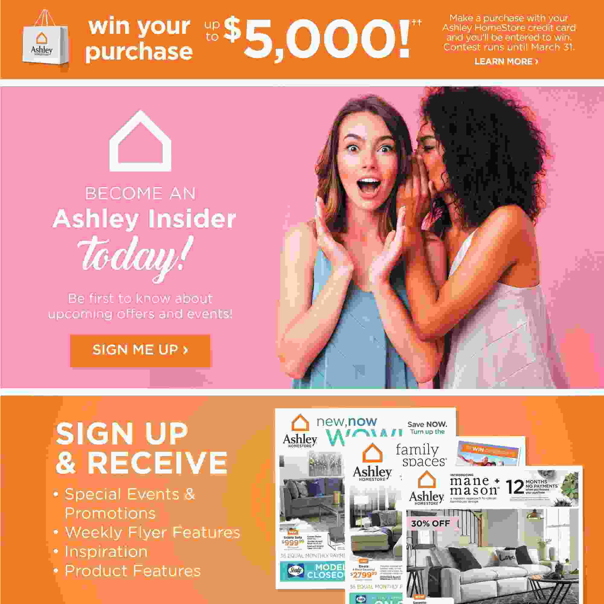 Ashley Furniture Homestore Flyer (ON) February 28 March 20 2019