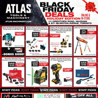 Atlas Tools & Machinery November 13 - December 2 2025