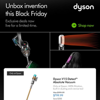 Dyson Canada November 22 - December 1 2024