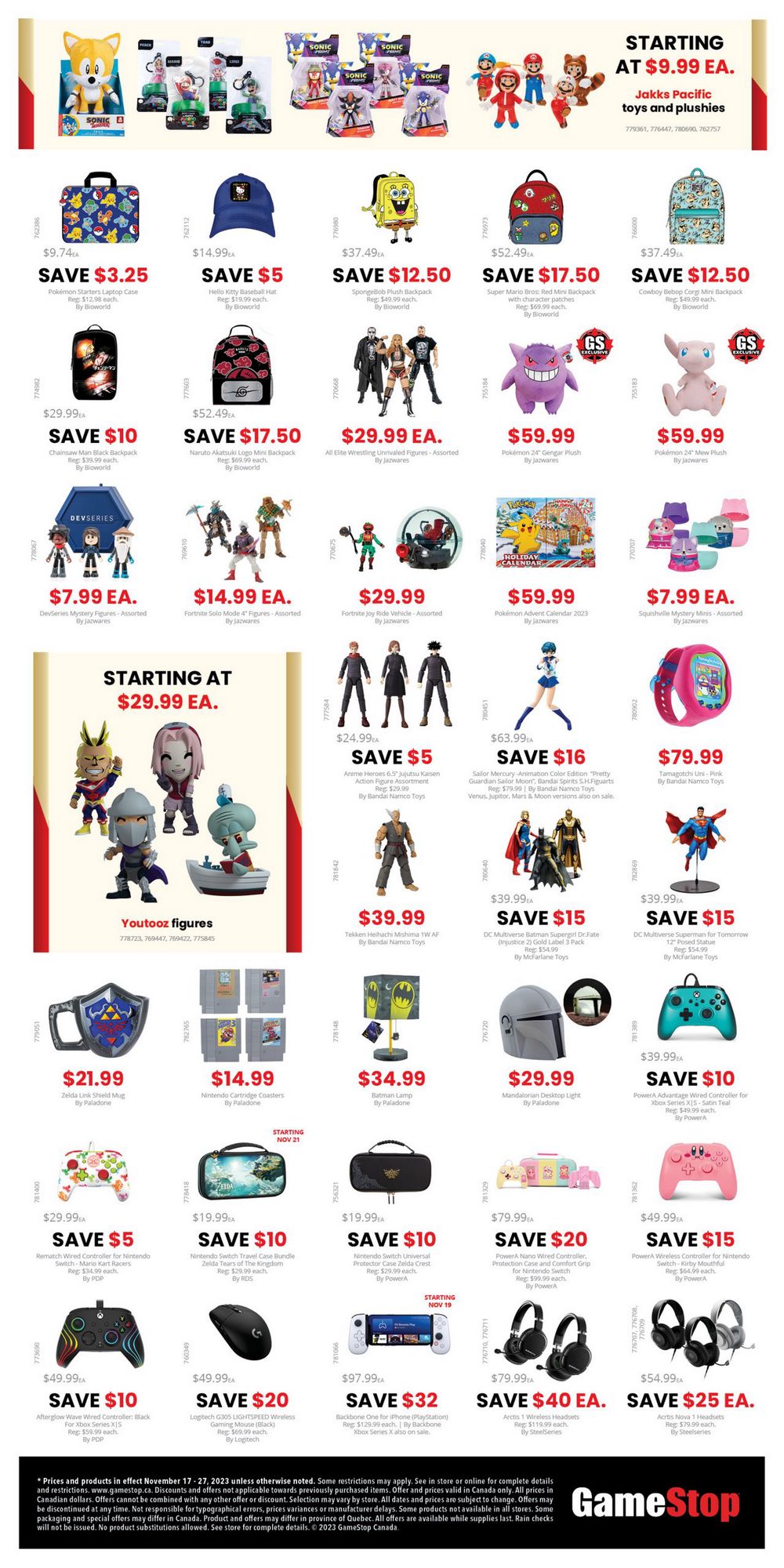 GameStop Flyer Black Friday November 17 - 27 2023 