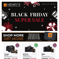 Henry's Black Friday Super Sale November 17 - 30 2023
