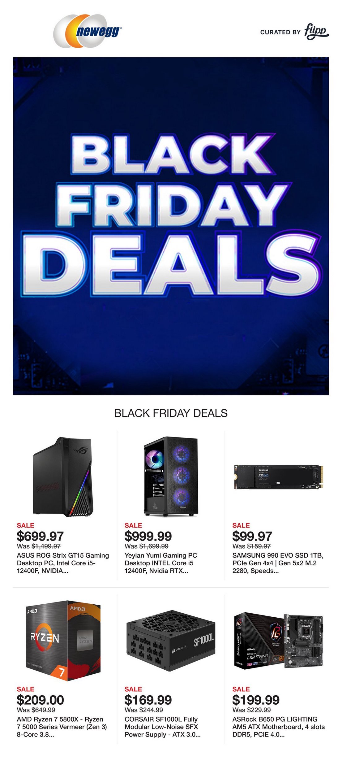 Newegg Flyer Black Friday November 18 24 2024