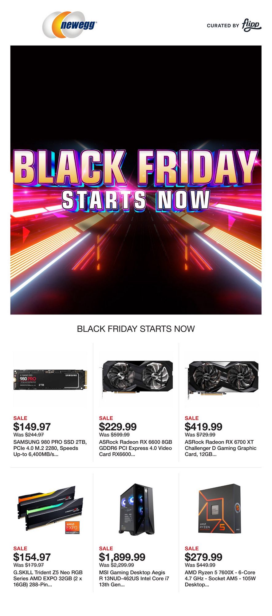 Newegg Black Friday November 20 26 2023