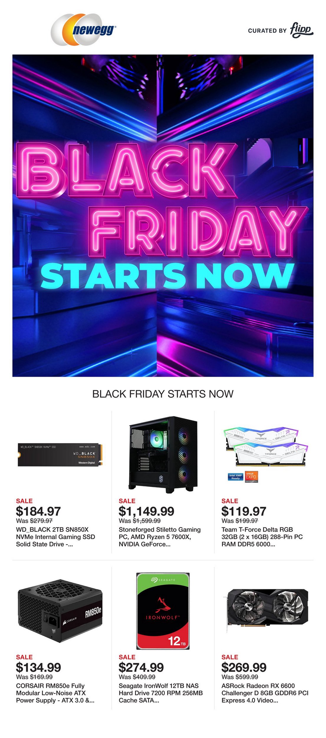 Newegg Flyer Black Friday November 25 December 1 2024