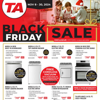 TA Appliances November 8 - 30 2024