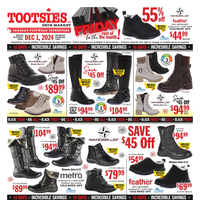 Tootsies Shoe Market November 21 - December 1 2024