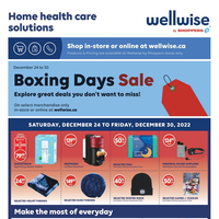 Wellwise by Shoppers Boxing Days Sale December 24 - 30 2022