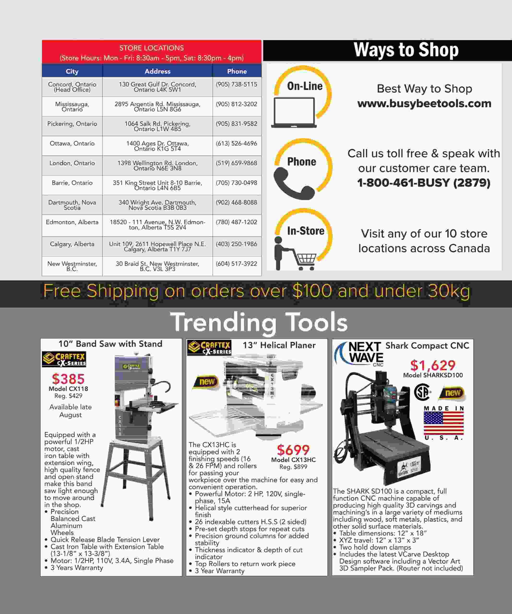 Busy Bee Tools Flyer (ON) September 11 18 2021