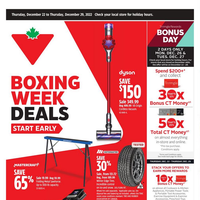 Canadian Tire Boxing Week December 22 - 29 2022