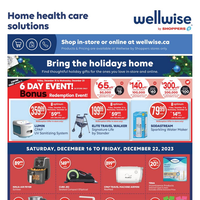 Wellwise by Shoppers Flyer December 16 - 22 2023