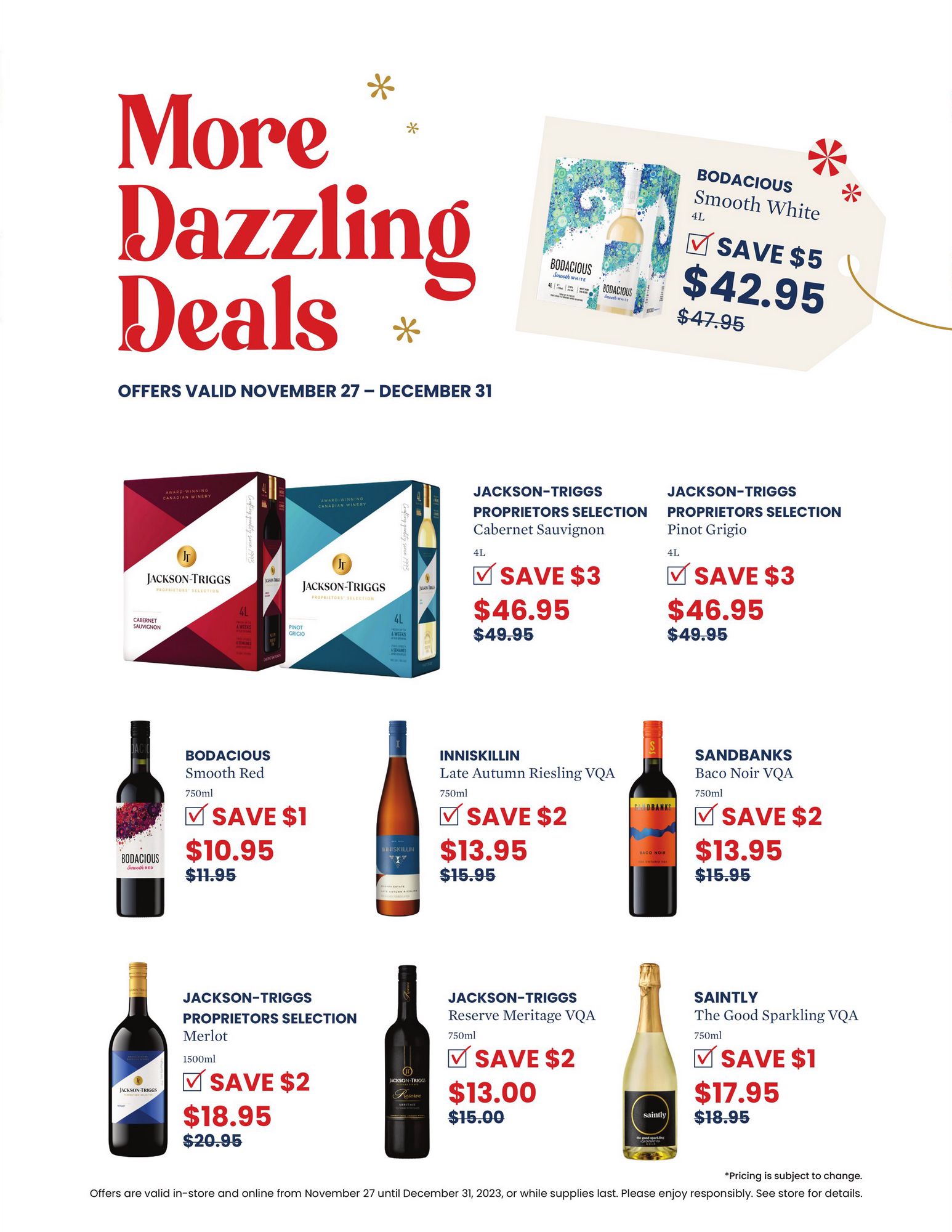 Wine Rack Holiday Deals November 27 December 11 2023