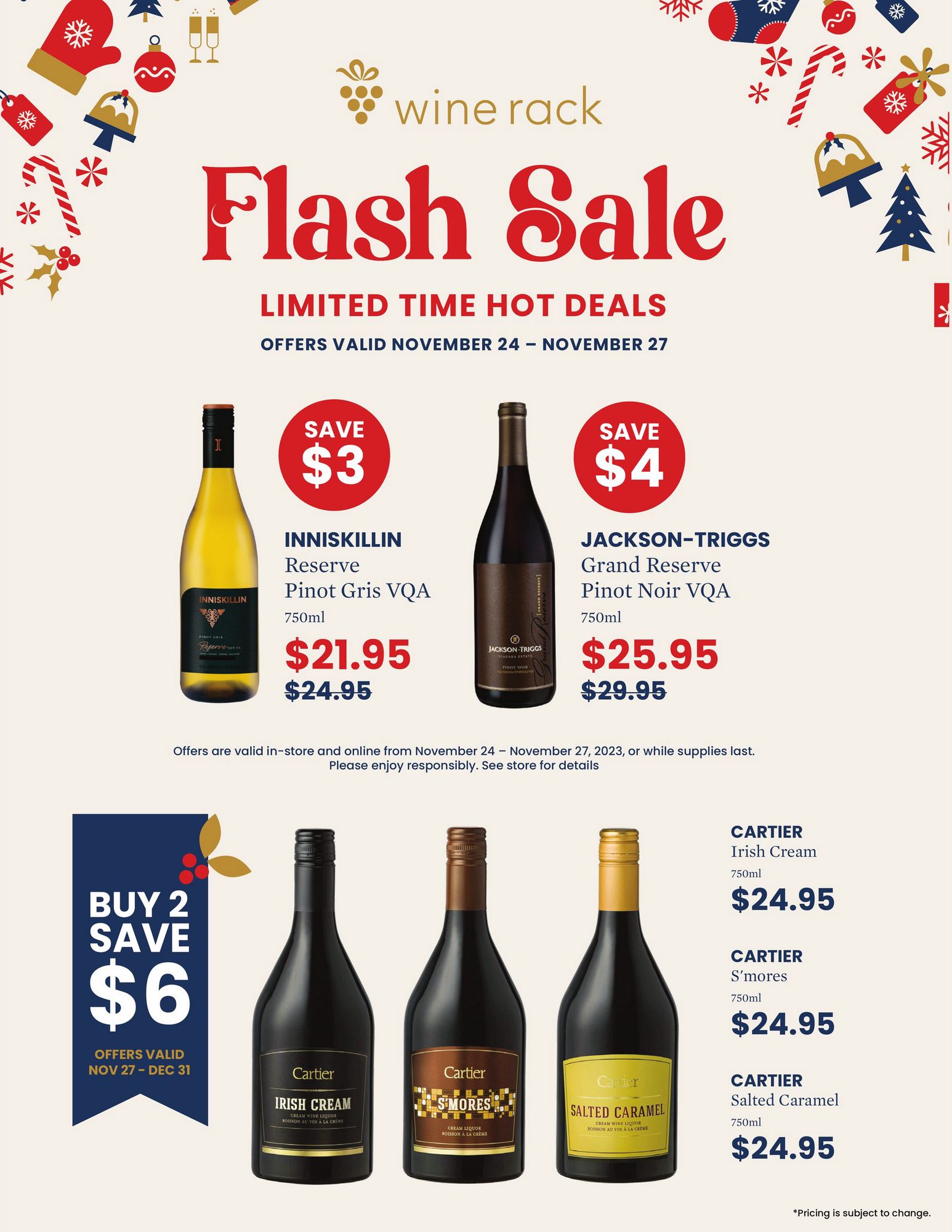 Wine Rack Holiday Deals November 27 December 11 2023