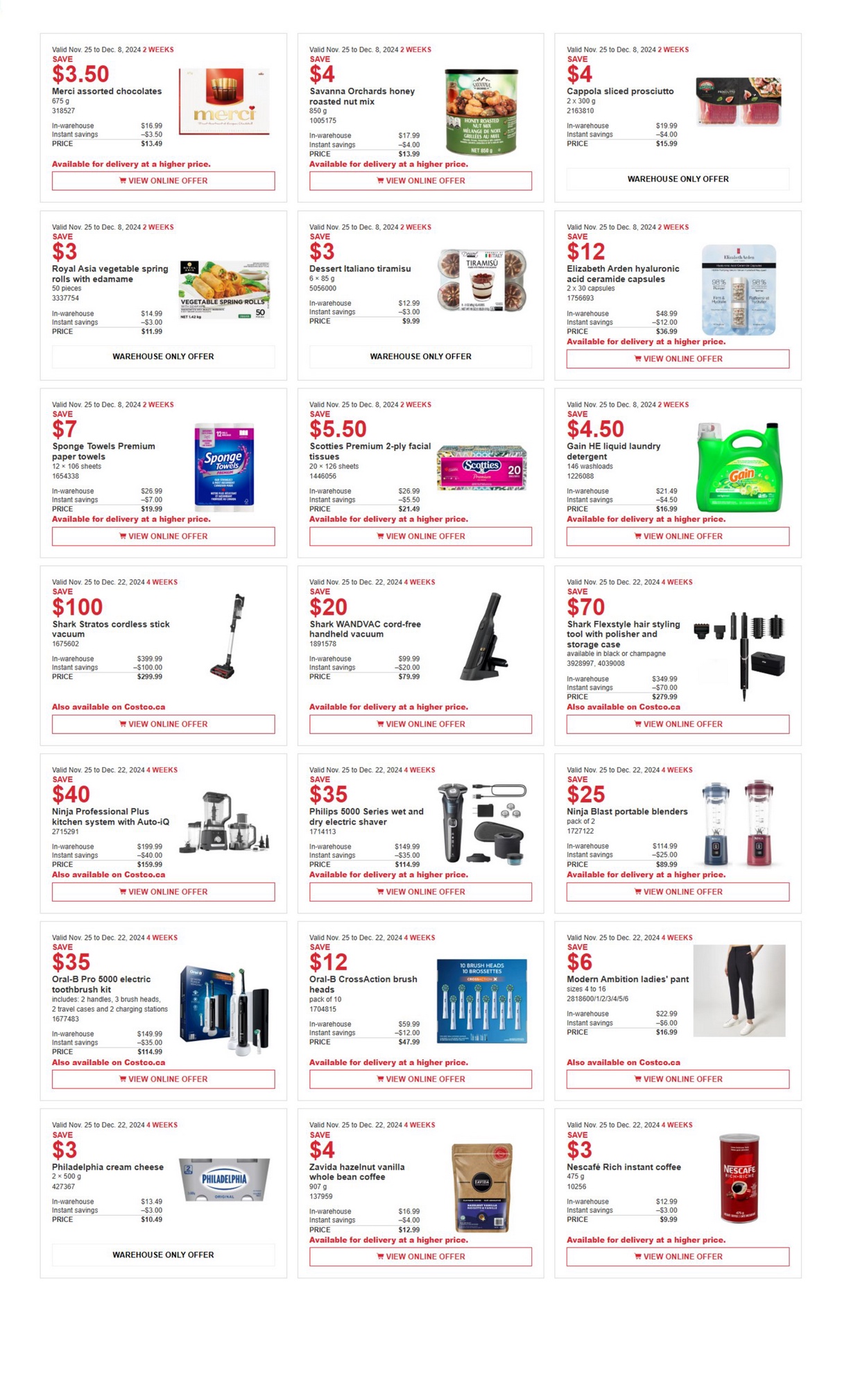 Costco Flyer (ON) Black Friday November 25 December 22 2024