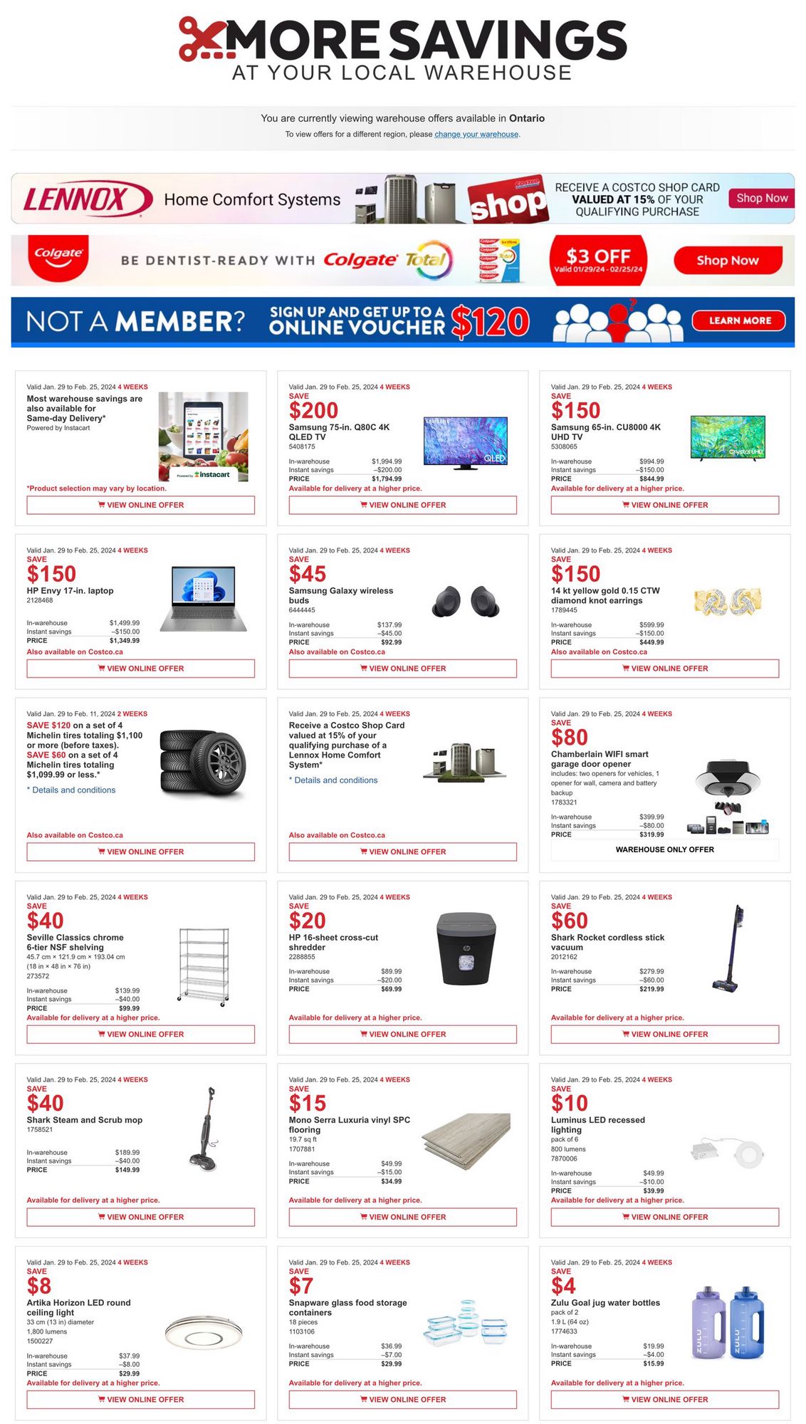 Costco Flyer ON More Savings January 29 February 25 2024   0 