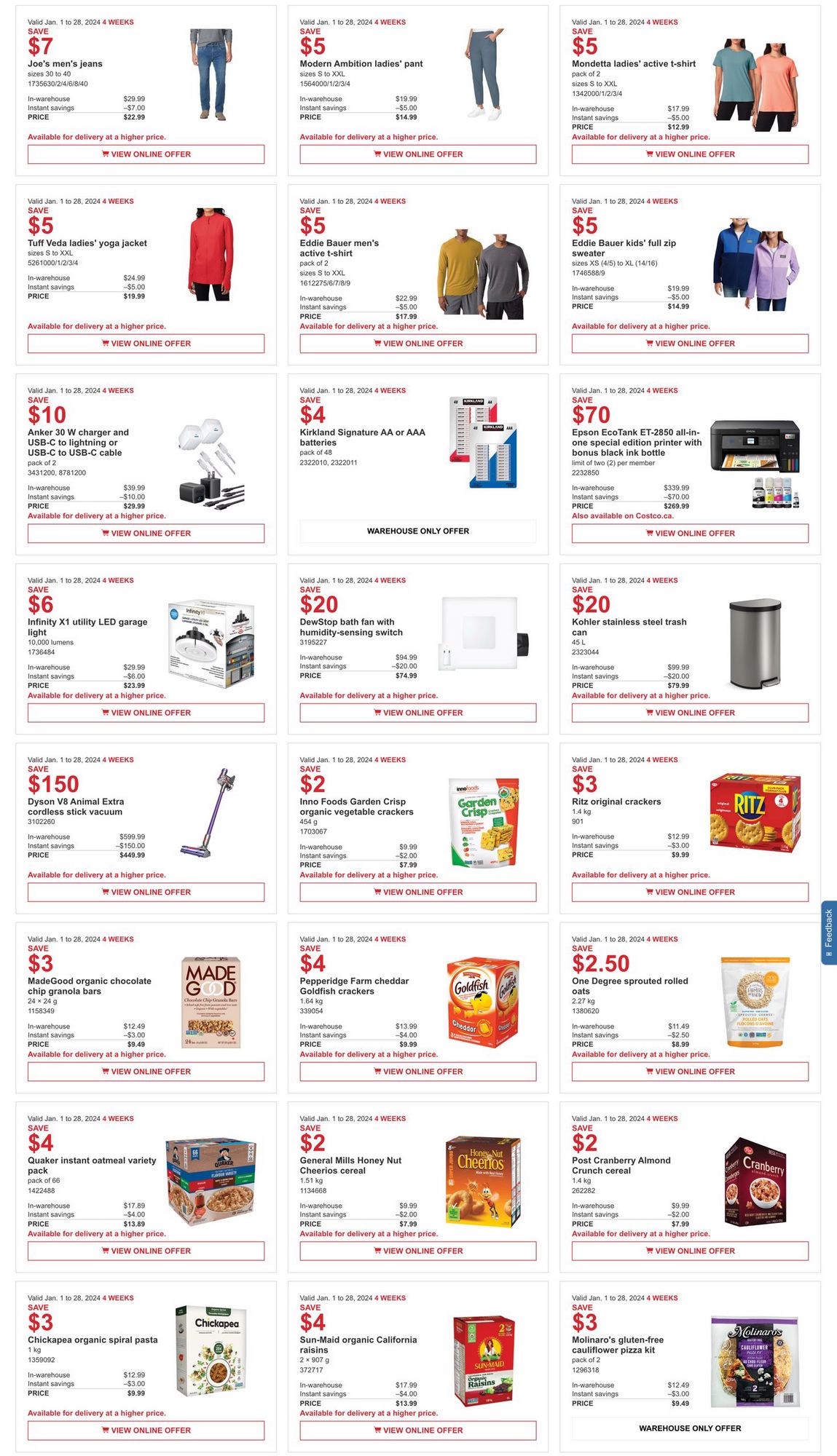 Costco Flyer ON More Savings January 1 28 2024   1 