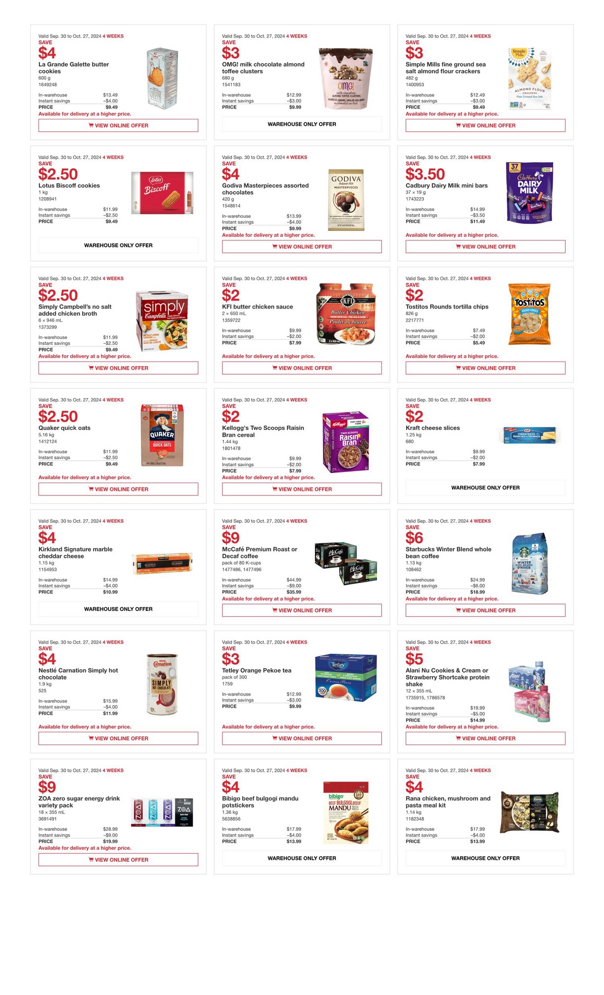 Costco Flyer (ON) More Savings September 30 October 27 2024