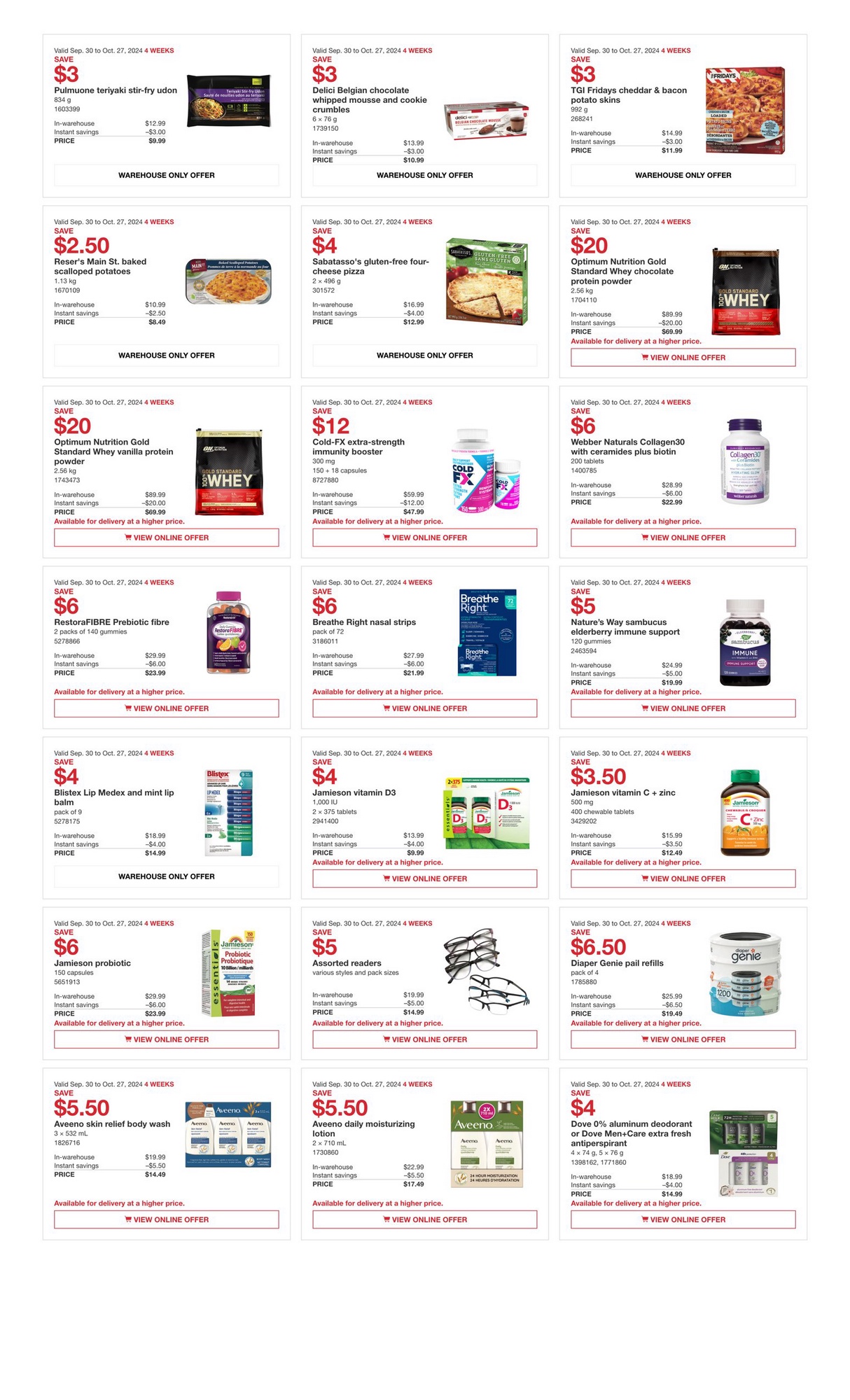 Costco Flyer (ON) More Savings September 30 October 27 2024