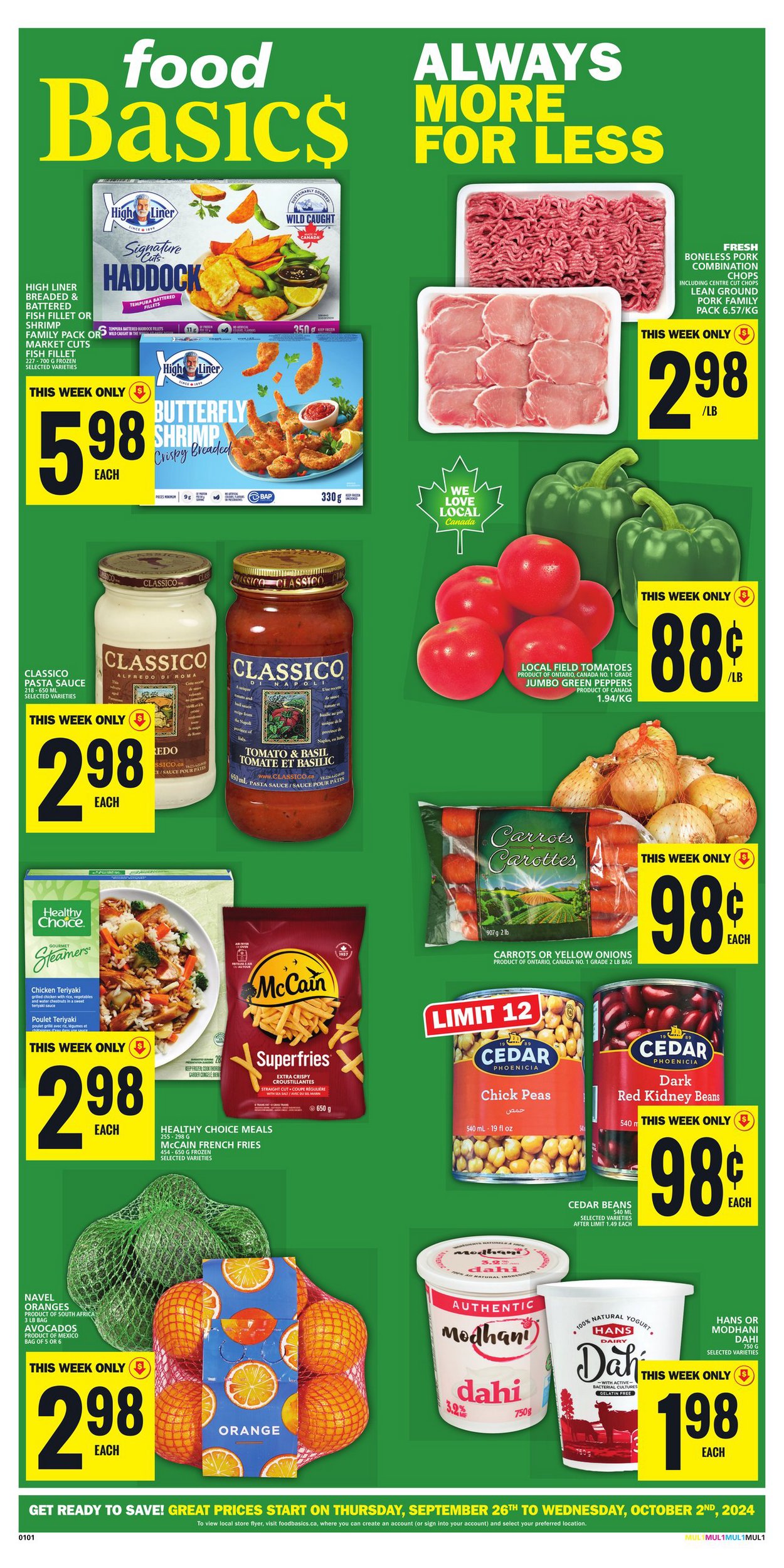 Food Basics Flyer (ON) September 26 - October 2 2024