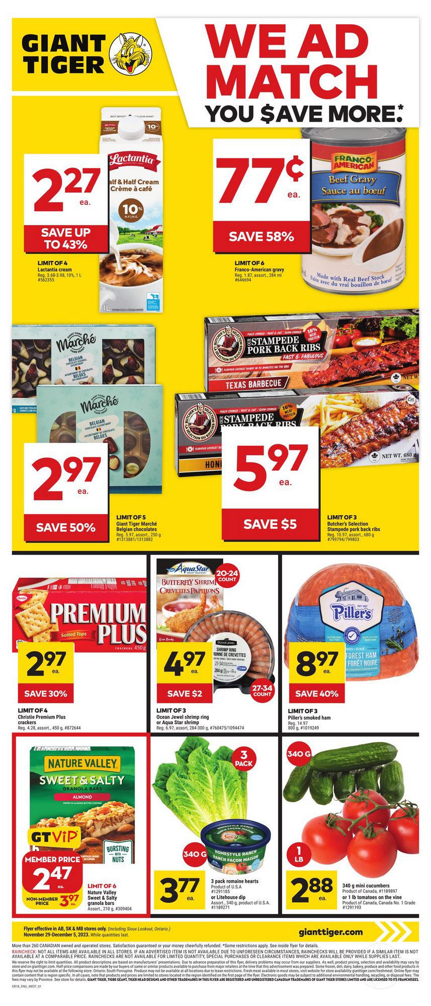 Giant Tiger Flyer (AB) November 29 December 5 2023