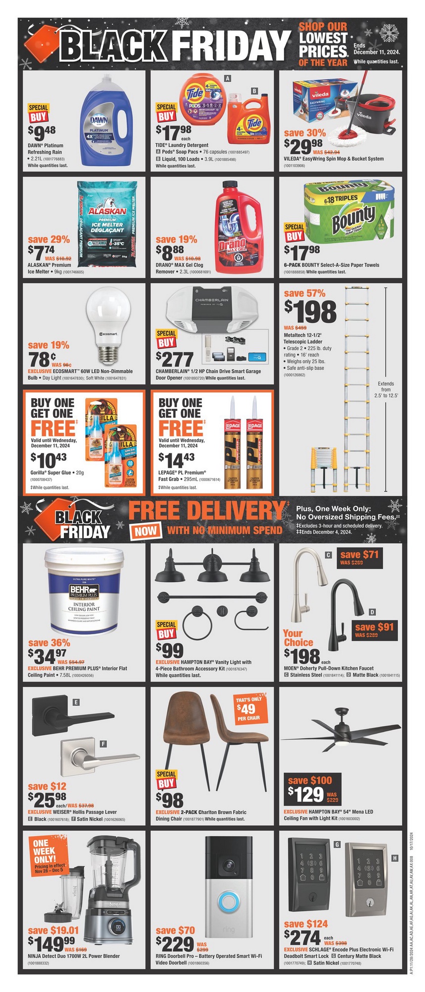 Home Depot Flyer (ON) Black Friday November 28 December 12 2024