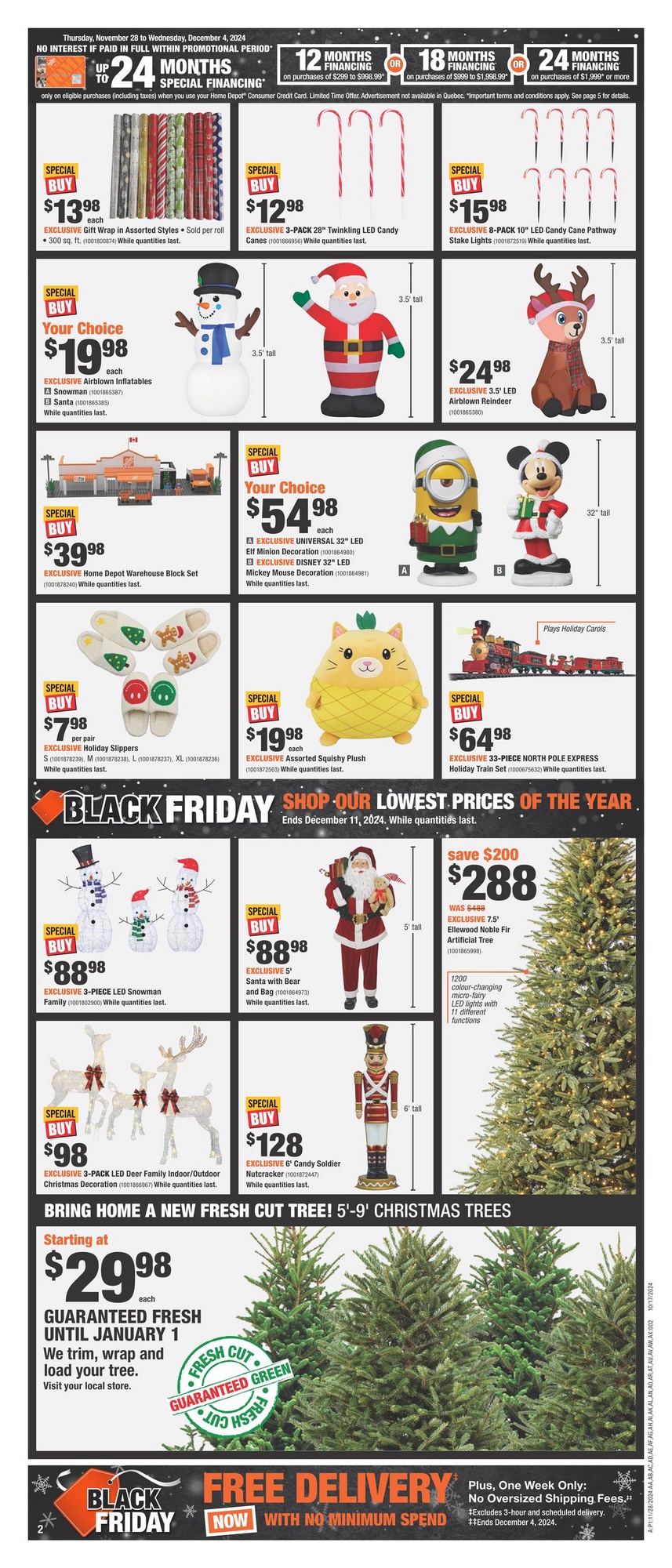 Home Depot Flyer (ON) Black Friday November 28 December 12 2024