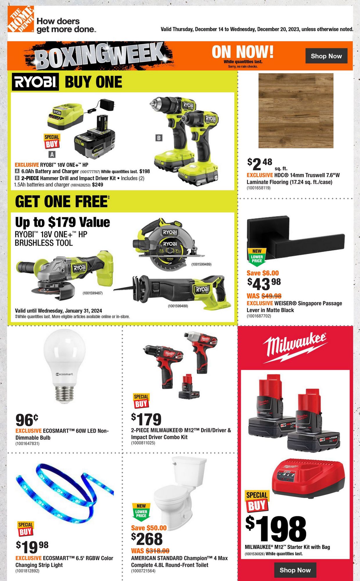 Home Depot Flyer ON December 14 20 2023