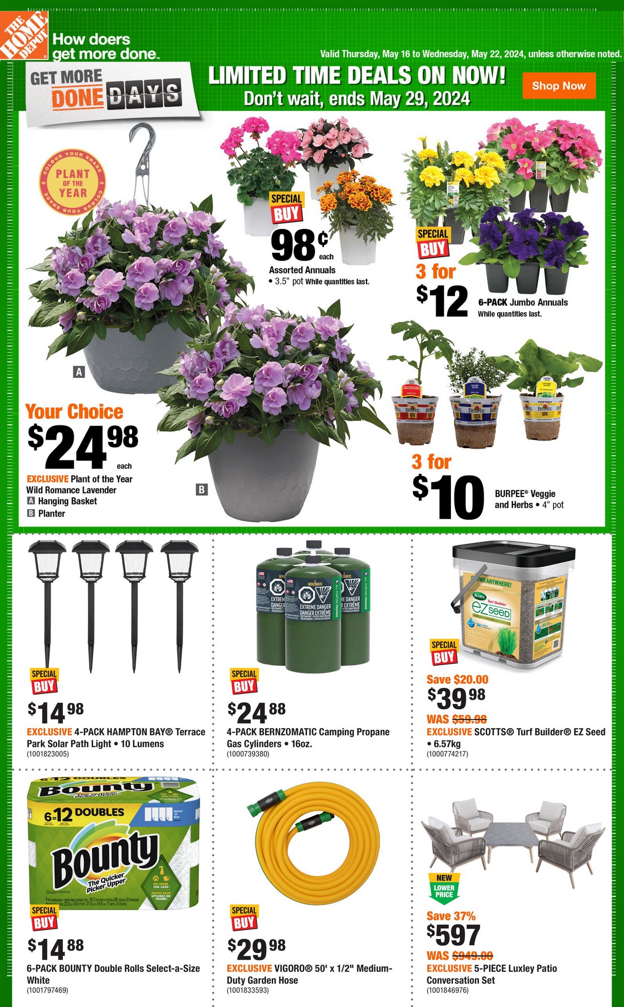 Home Depot Flyer (ON) Limited Time Deals May 16 - 22 2024