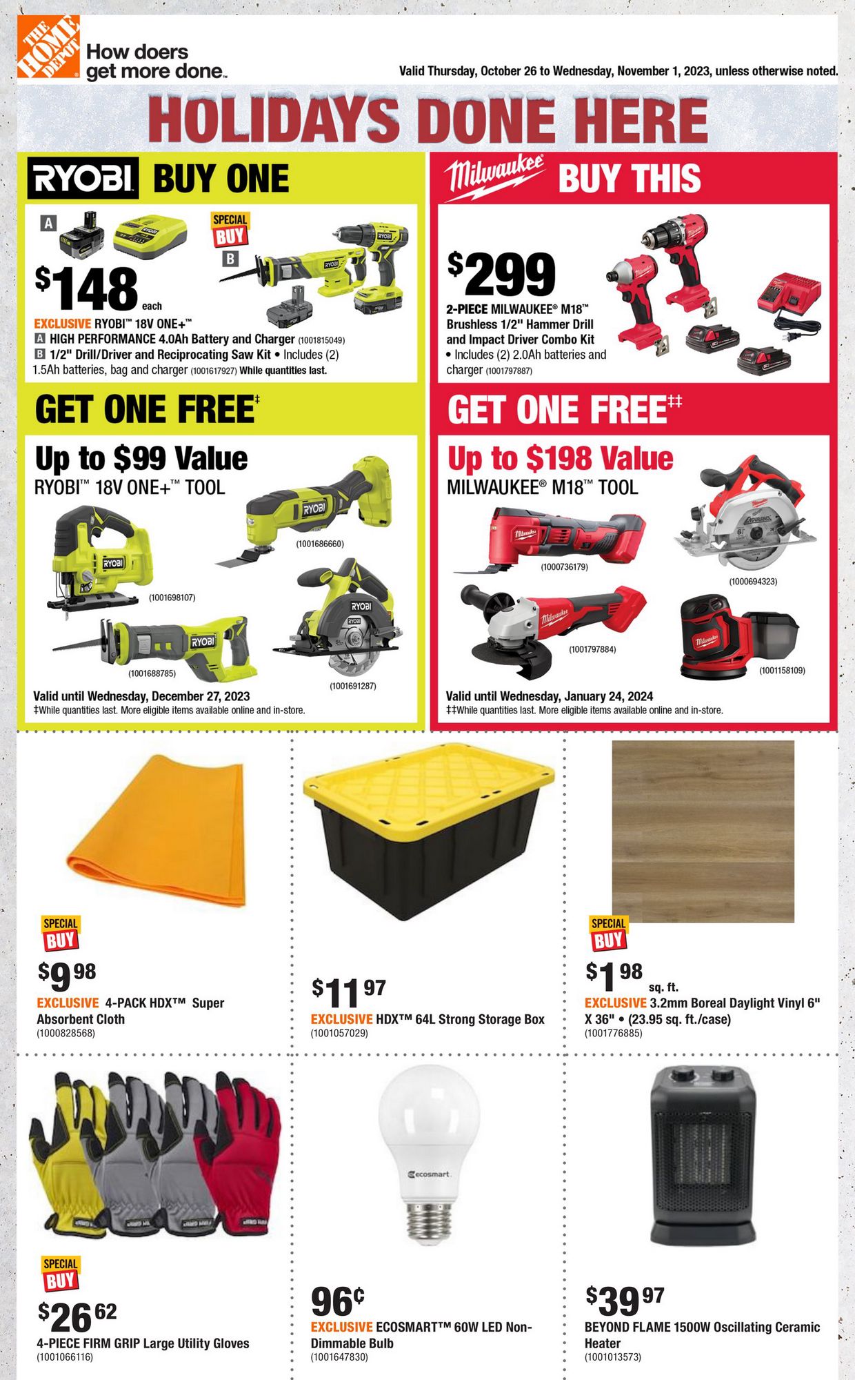 Home Depot Flyer ON October 26 November 1 2023