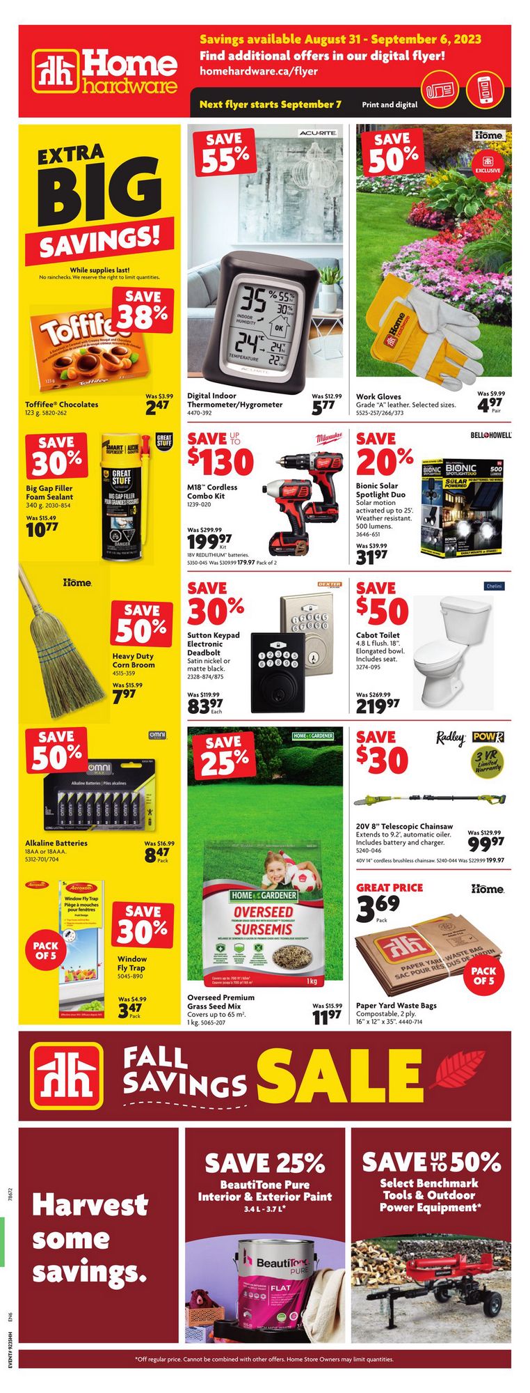 Home Hardware Flyer (ON) August 31 September 6 2023