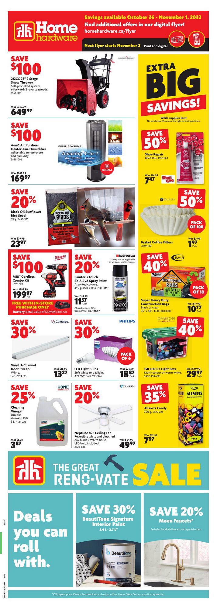 Home Hardware Flyer (ON) October 26 - November 1 2023