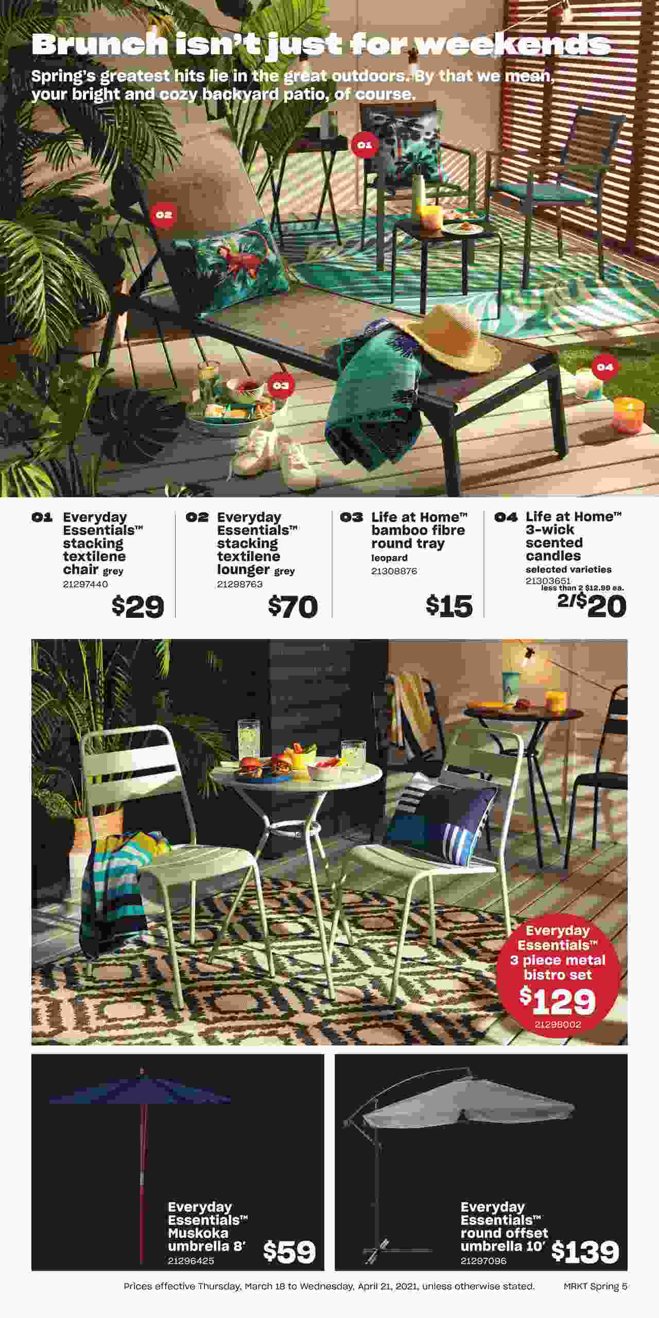 Loblaws Flyer (ON) Outdoor Living March 18 April 21 2021