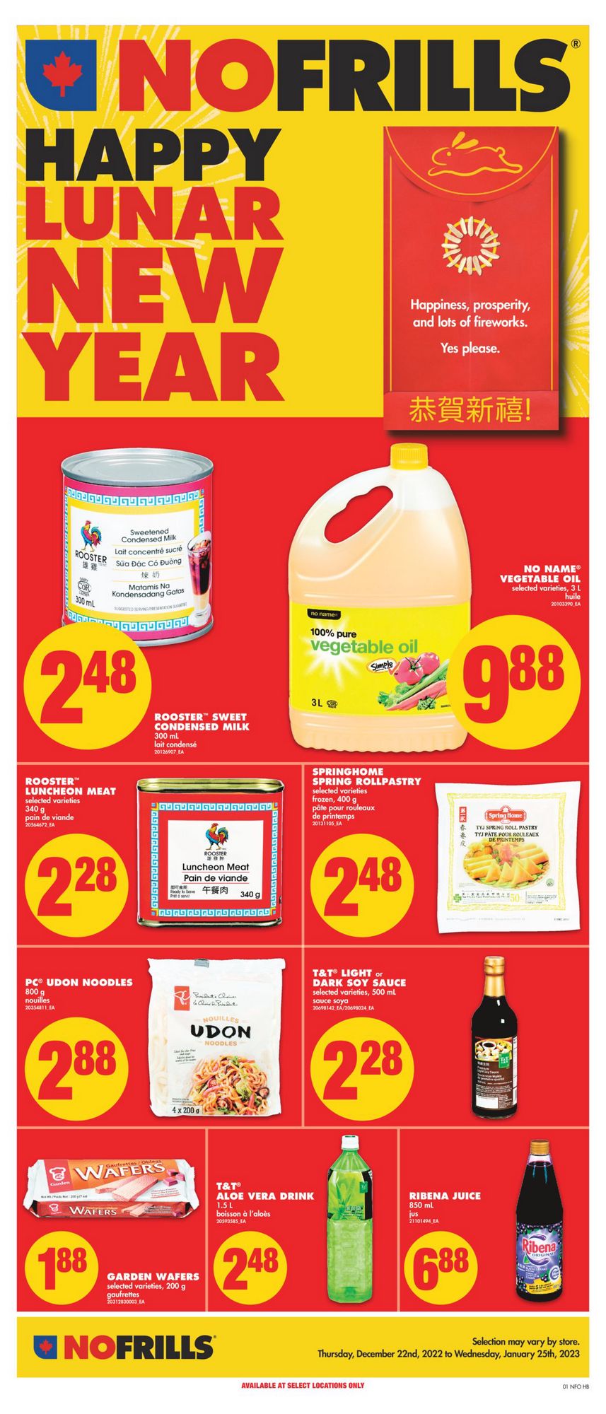 No Frills Flyer (ON) New Year December 22 January 25 2023