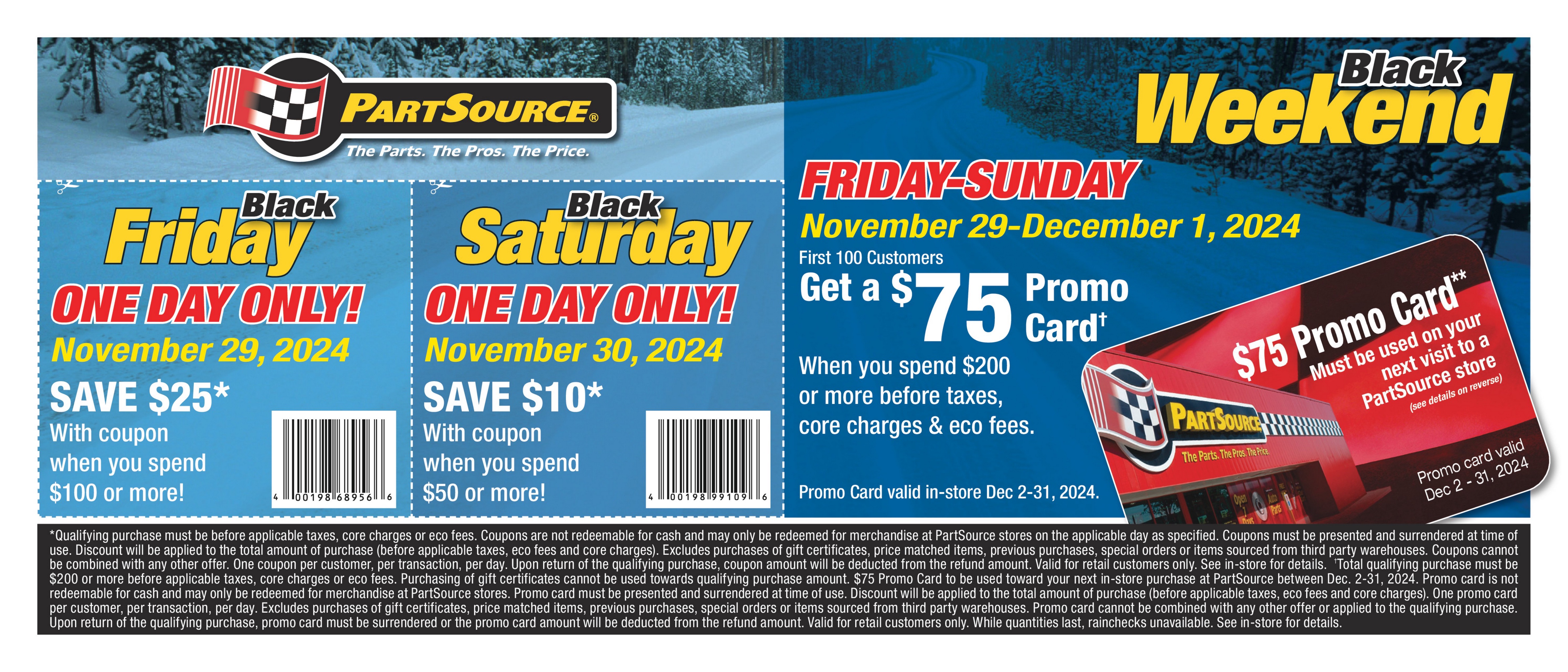 PartSource Flyer (ON) Black Friday November 29 December 11 2024