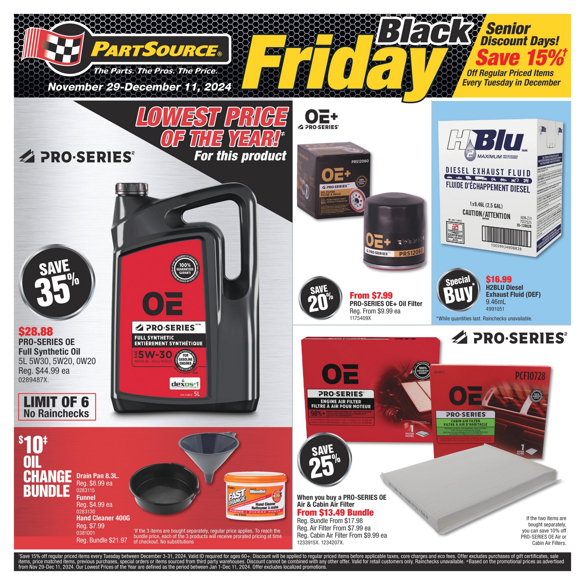 PartSource Flyer (ON) Black Friday November 29 December 11 2024