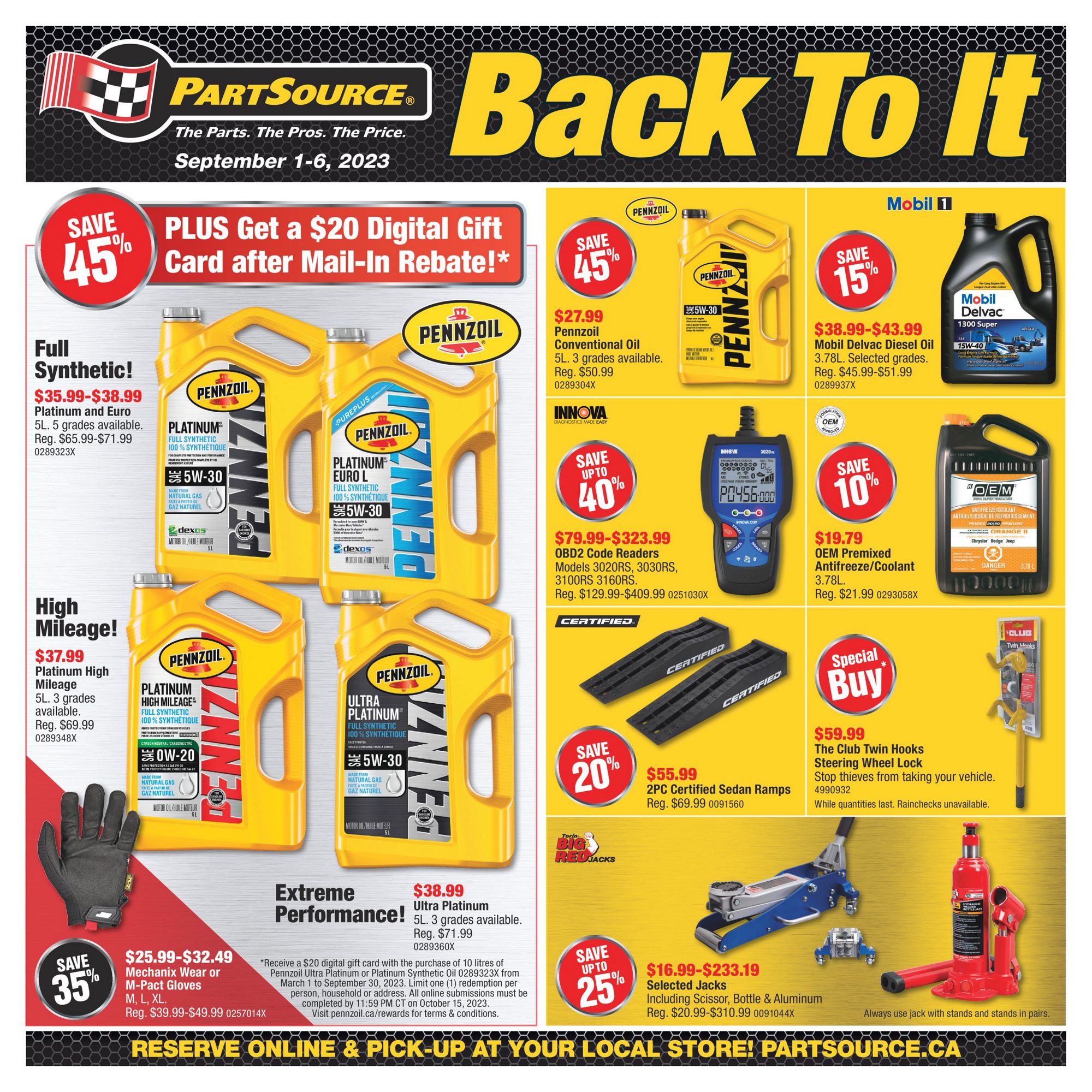 PartSource Flyer (ON) September 1 6 2023