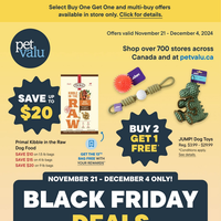 Pet Valu November 21 - December 4 2024