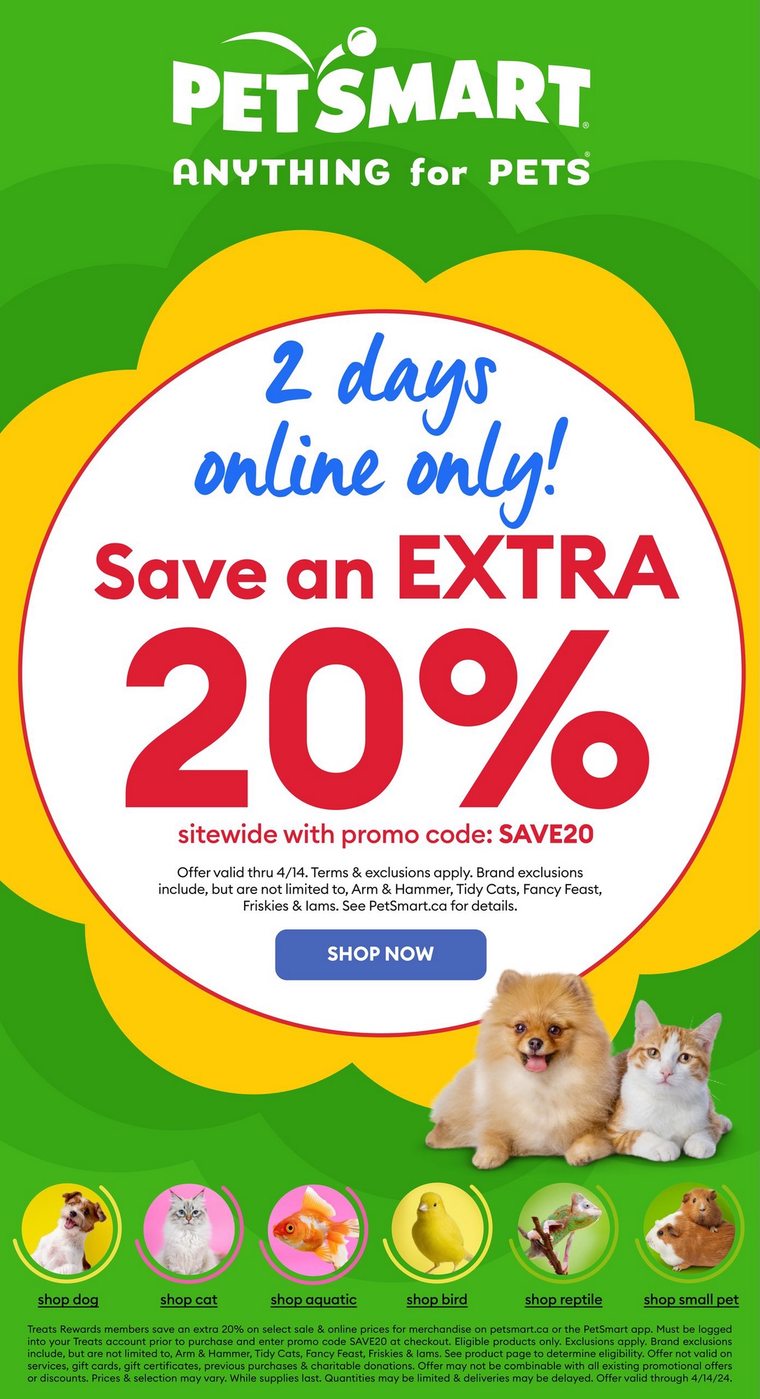 PetSmart Flyer (ON) April 13 14 2024