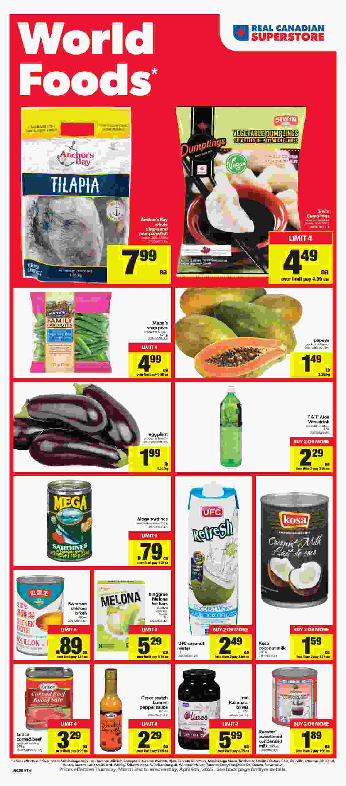 Real Canadian Superstore Flyer ON World Foods March 31 April 6 2022   0 