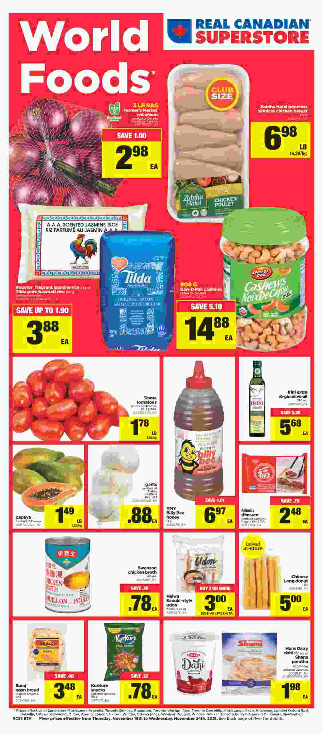 Real Canadian Superstore Flyer ON World Foods November 18 24 2021   0 