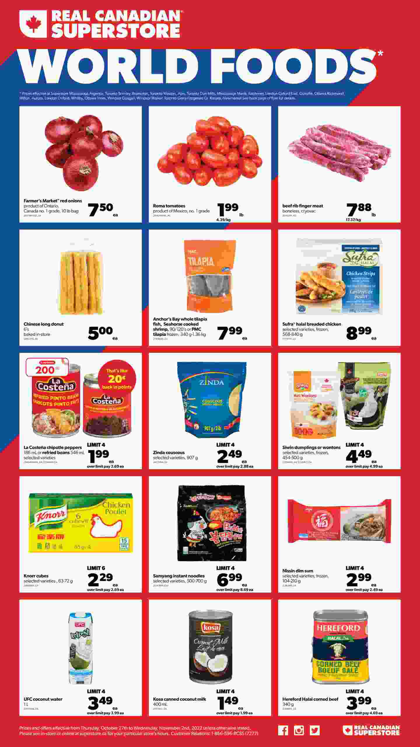 Real Canadian Superstore Flyer ON World Foods October 27 November 2   0 