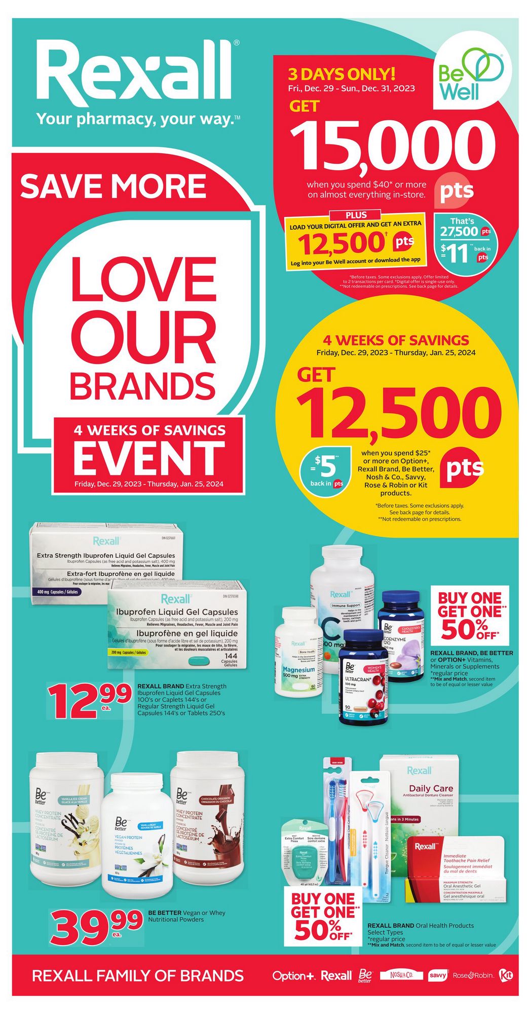 Rexall Flyer ON December 29 January 4 2024 Rexall Flyer ON December 29 January 4 2024