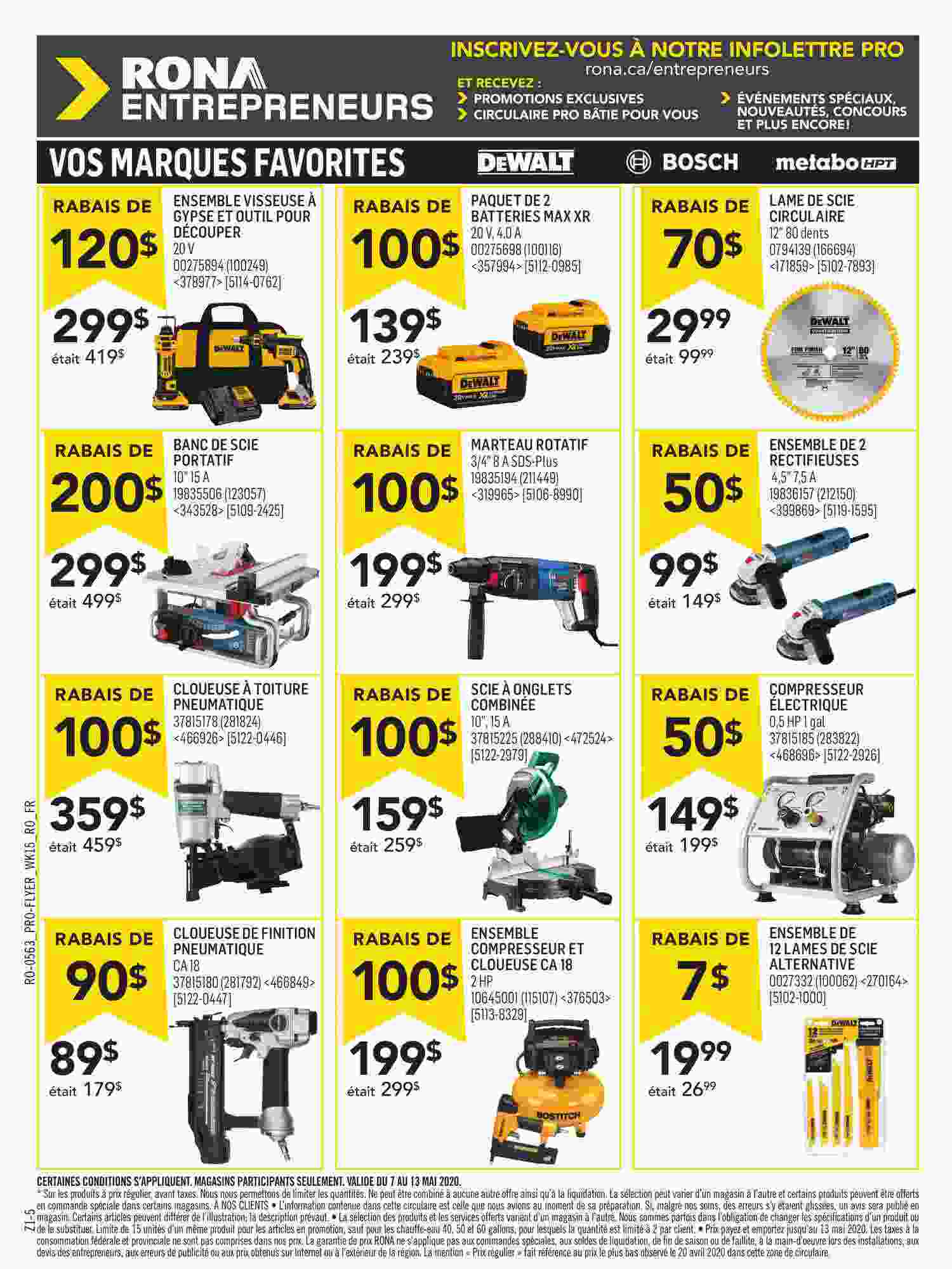 Circulaire RONA VIP Mai 7 - 14 2020