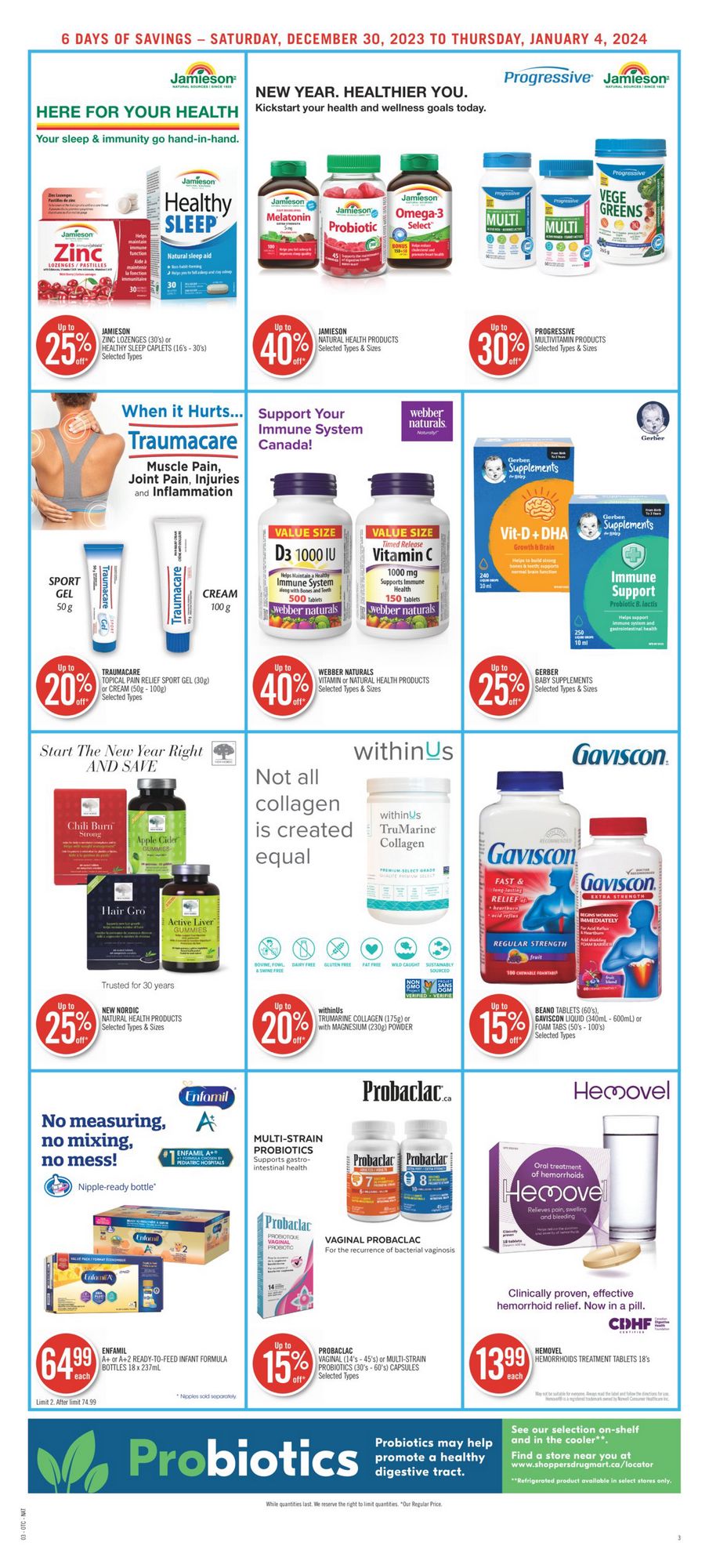 Shoppers Drug Mart Flyer ON December 30 January 4 2024   4 