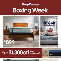 Sleep Country Canada December 23 - 28 2025