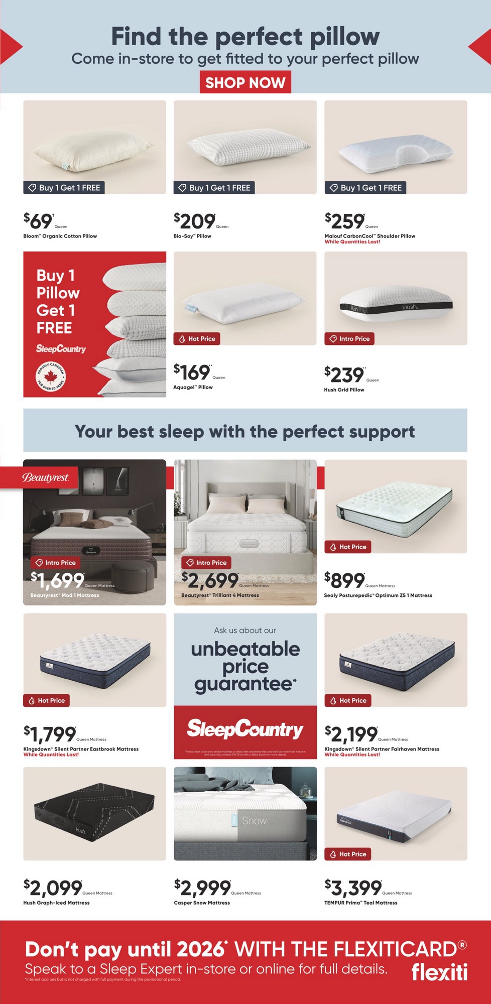 Sleep Country Canada Flyer (ON) February 17 23 2025