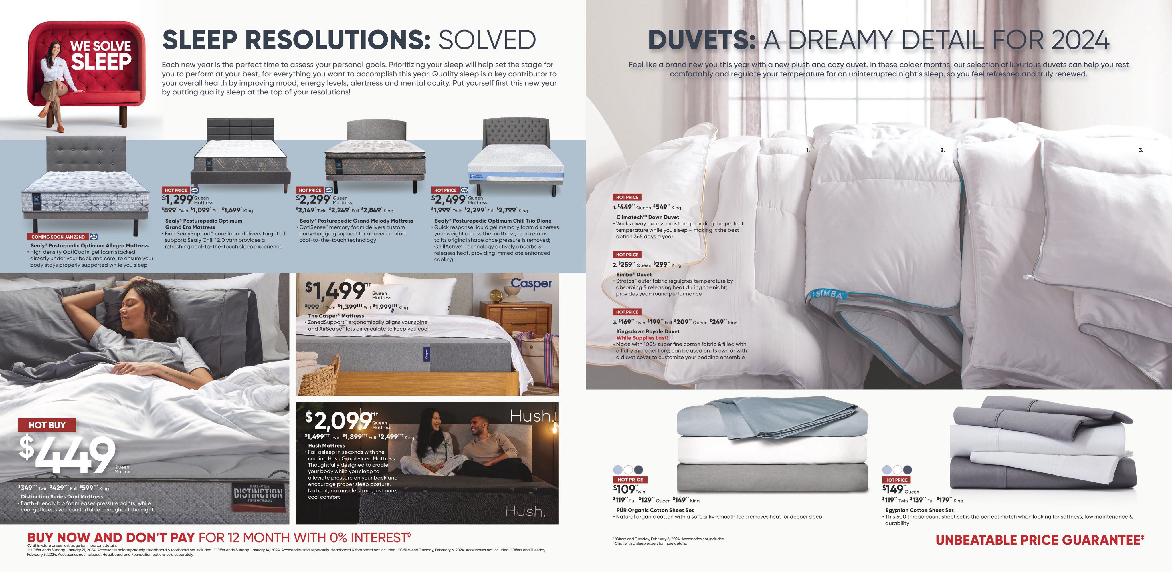 Sleep Country Canada Flyer (ON) January 10 14 2024